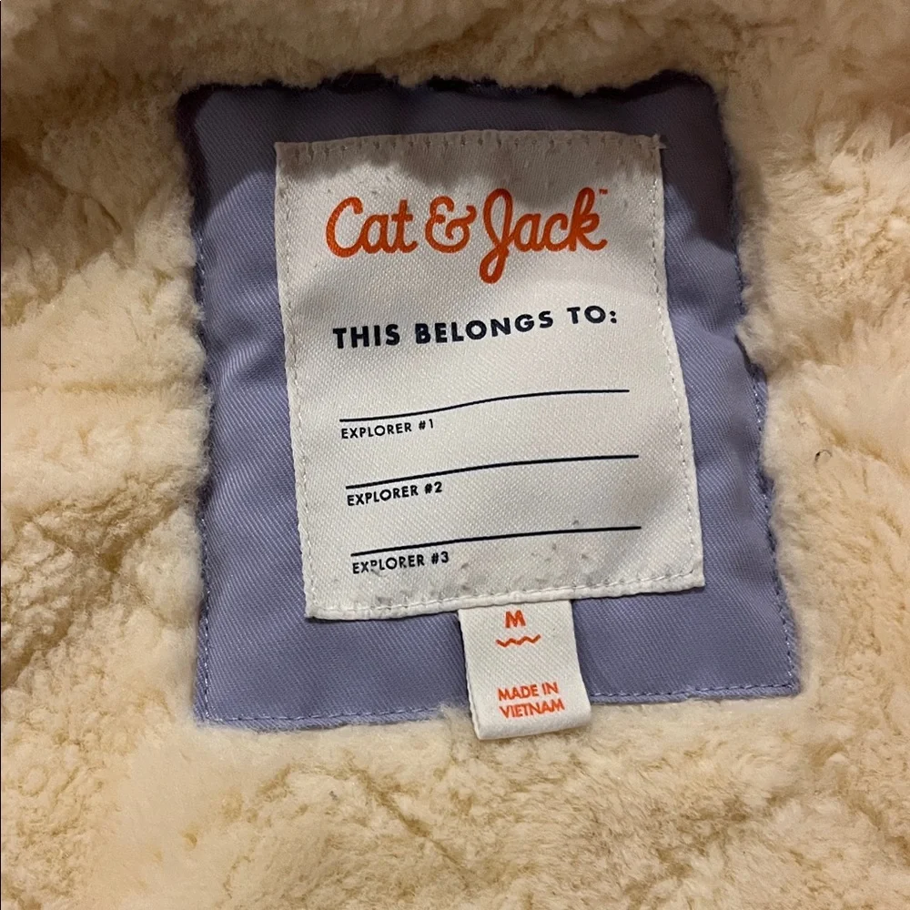 Cat & Jack Light Purple Hooded Jacket and Heart Rain Coat Bundle - Picture 7 of 13